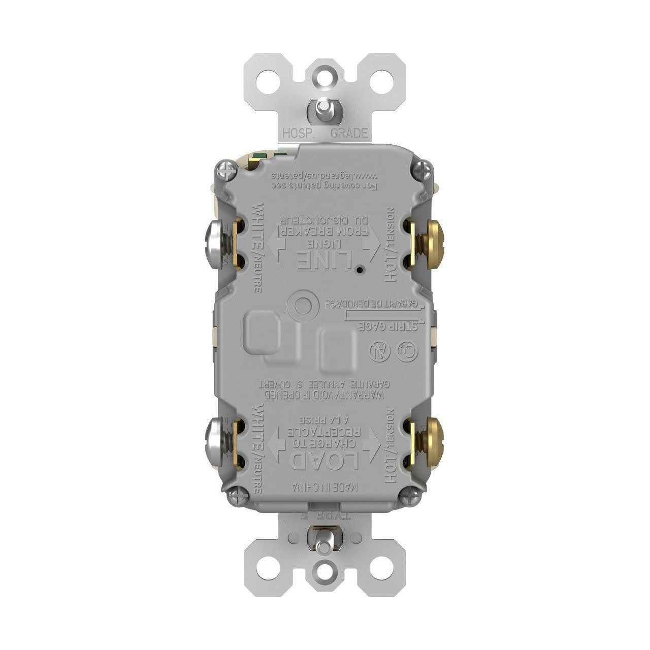 Legrand - radiant Spec-Grade 20A Weather-Resistant Self-Test GFCI Receptacle - Lights Canada