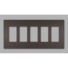 Legrand - radiant Five-Gang Screwless Wall Plate - Lights Canada