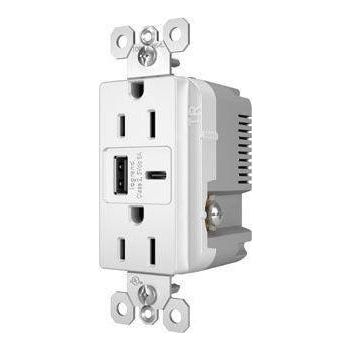 Legrand - radiant 15A Tamper-Resistant Ultra-Fast USB Type-A/C Outlet - Lights Canada