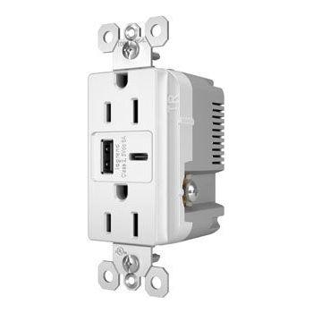 Legrand - radiant 15A Tamper-Resistant USB Type A/C Outlet - Lights Canada