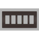 Legrand - radiant Five-Gang Screwless Wall Plate - Lights Canada