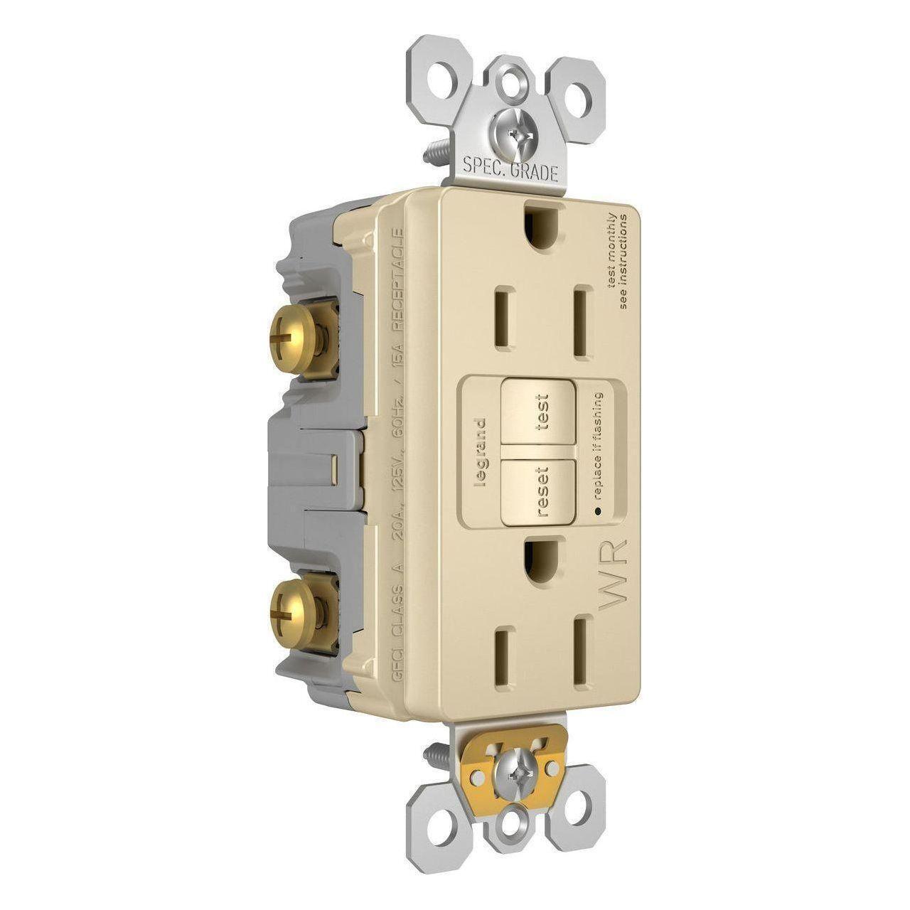 Legrand - radiant Spec-Grade 15A Weather-Resistant Self-Test GFCI Receptacle - Lights Canada