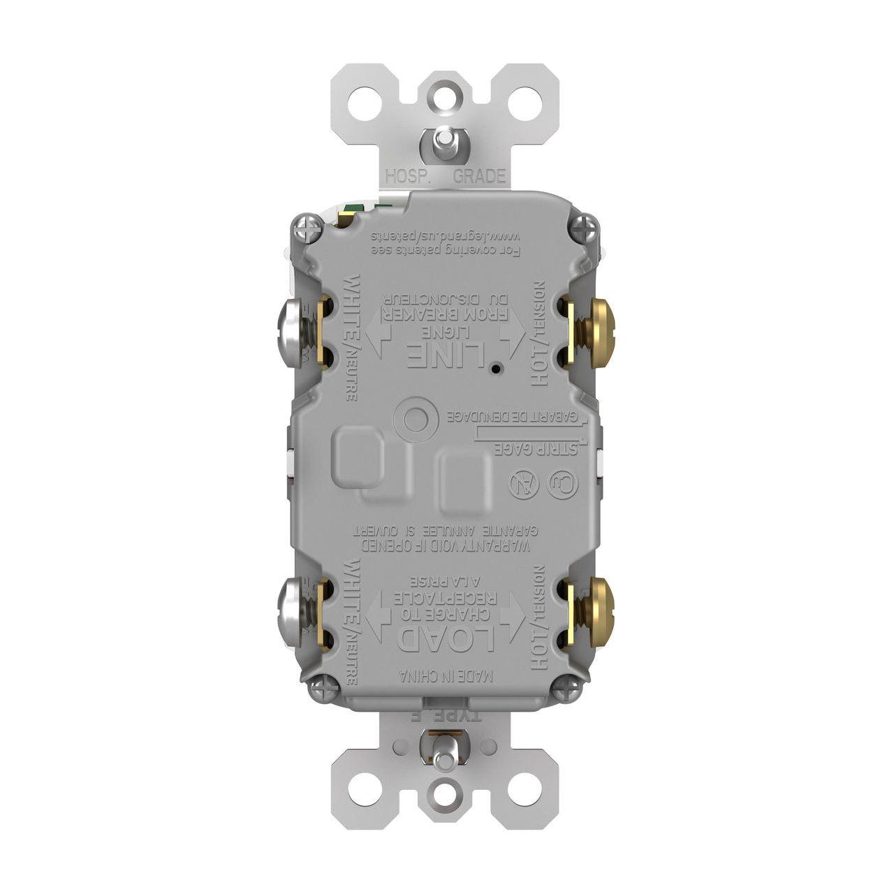 Legrand - radiant Spec-Grade 15A Tamper-Resistant Self-Test GFCI Receptacle - Lights Canada