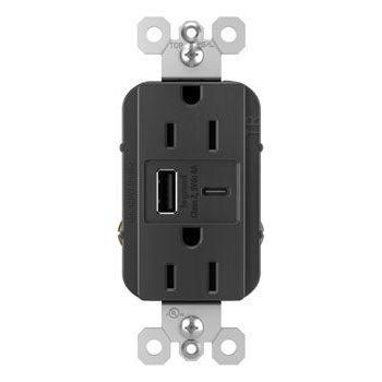 Legrand - radiant 15A Tamper-Resistant Ultra-Fast USB Type-A/C Outlet - Lights Canada