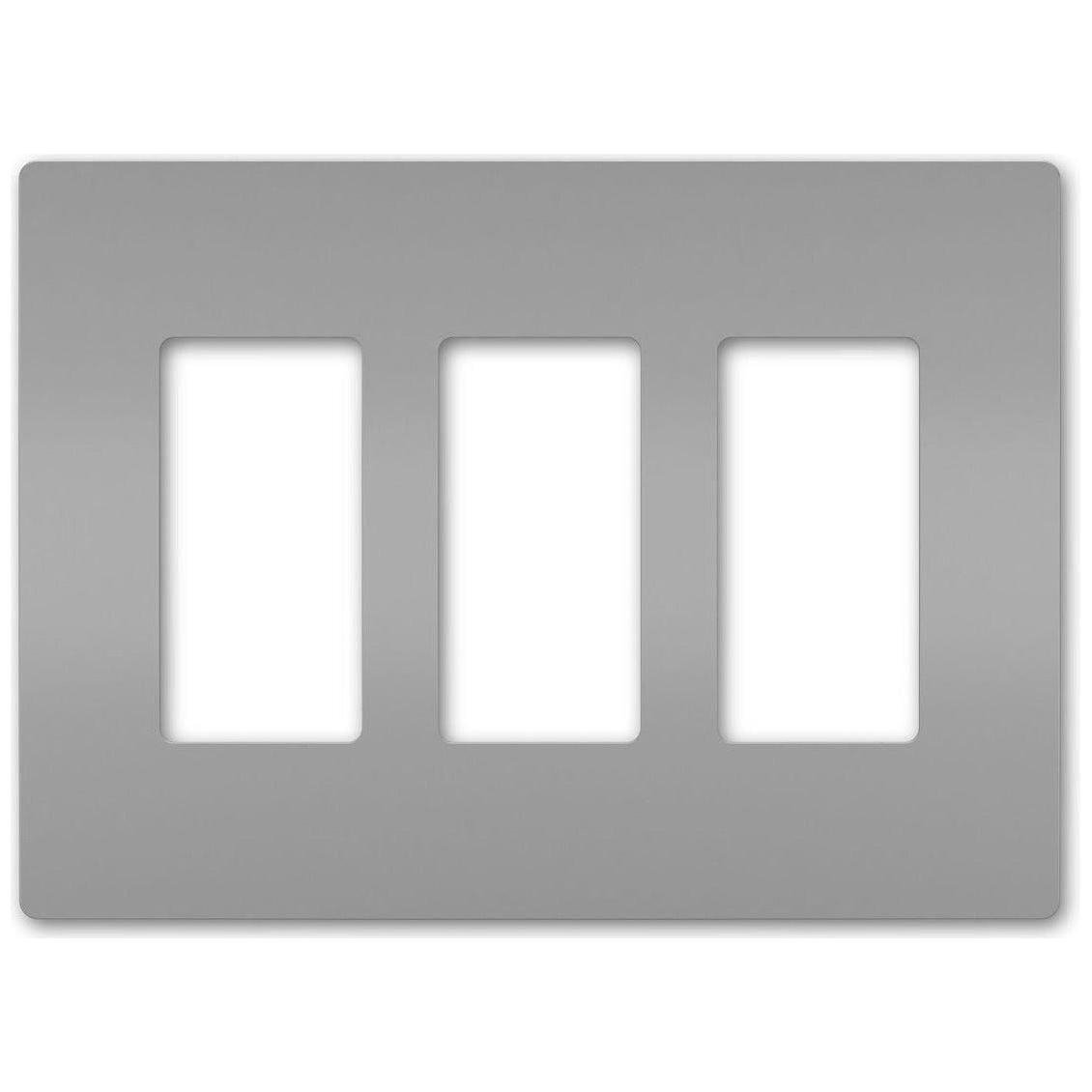 Legrand - radiant Three-Gang Screwless Wall Plate - Lights Canada