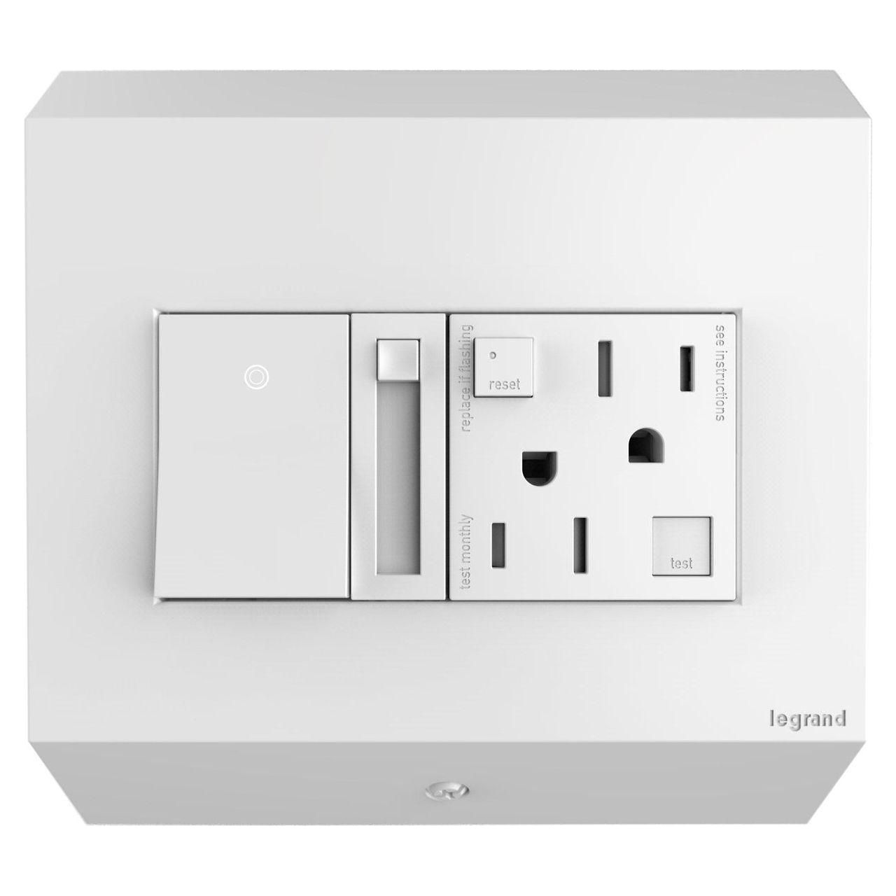 Legrand - Control Box with Paddle Dimmer and 15A GFCI Outlet - Lights Canada