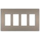 Legrand - radiant Four-Gang Screwless Wall Plate - Lights Canada