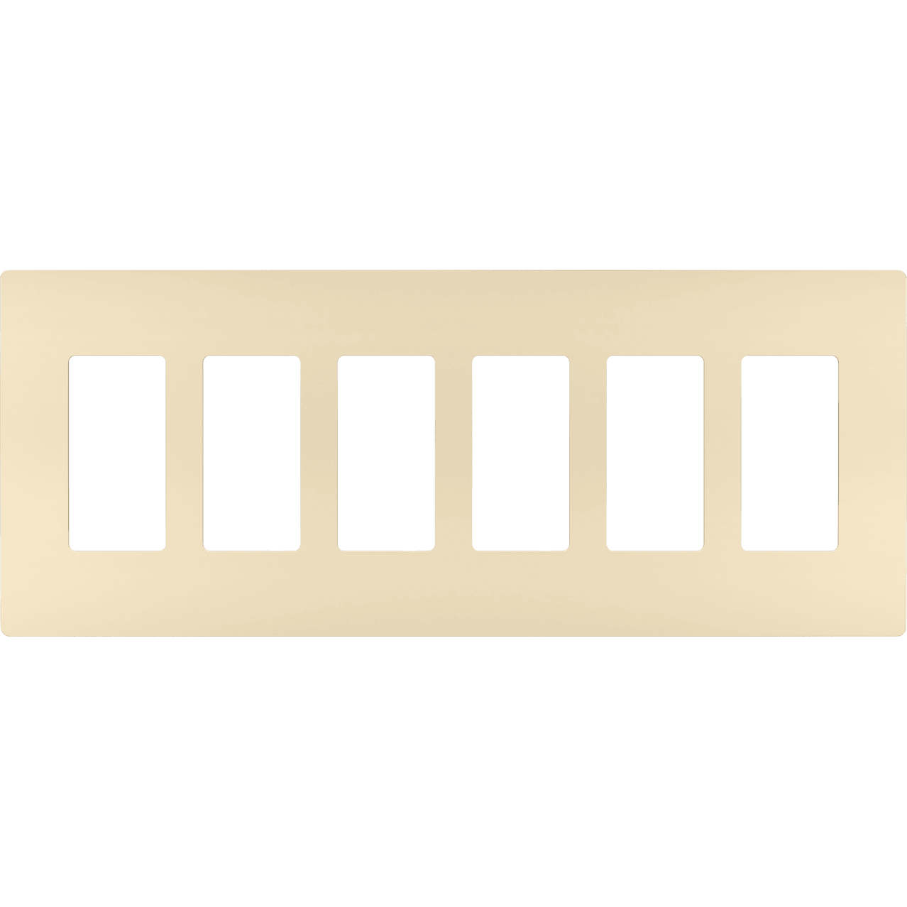 Legrand - radiant Six-Gang Screwless Wall Plate - Lights Canada