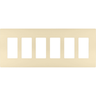 Legrand - radiant Six-Gang Screwless Wall Plate - Lights Canada