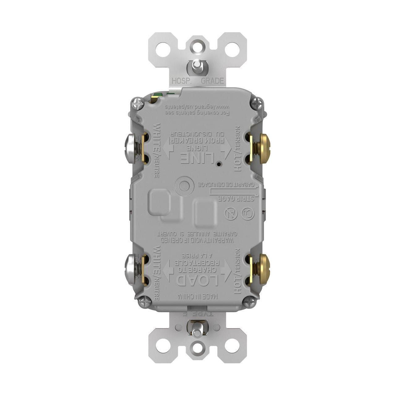 Legrand - radiant Spec-Grade 20A Weather-Resistant Self-Test GFCI Receptacle - Lights Canada