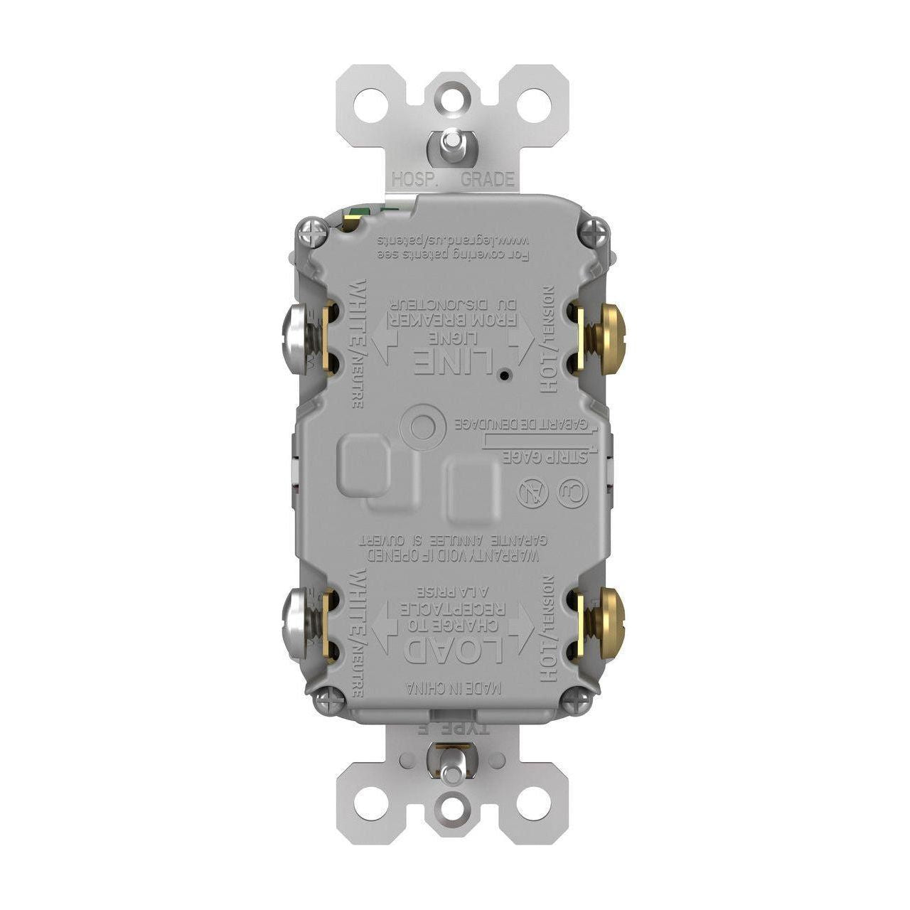 Legrand - radiant Spec-Grade 15A Weather-Resistant Self-Test GFCI Receptacle - Lights Canada
