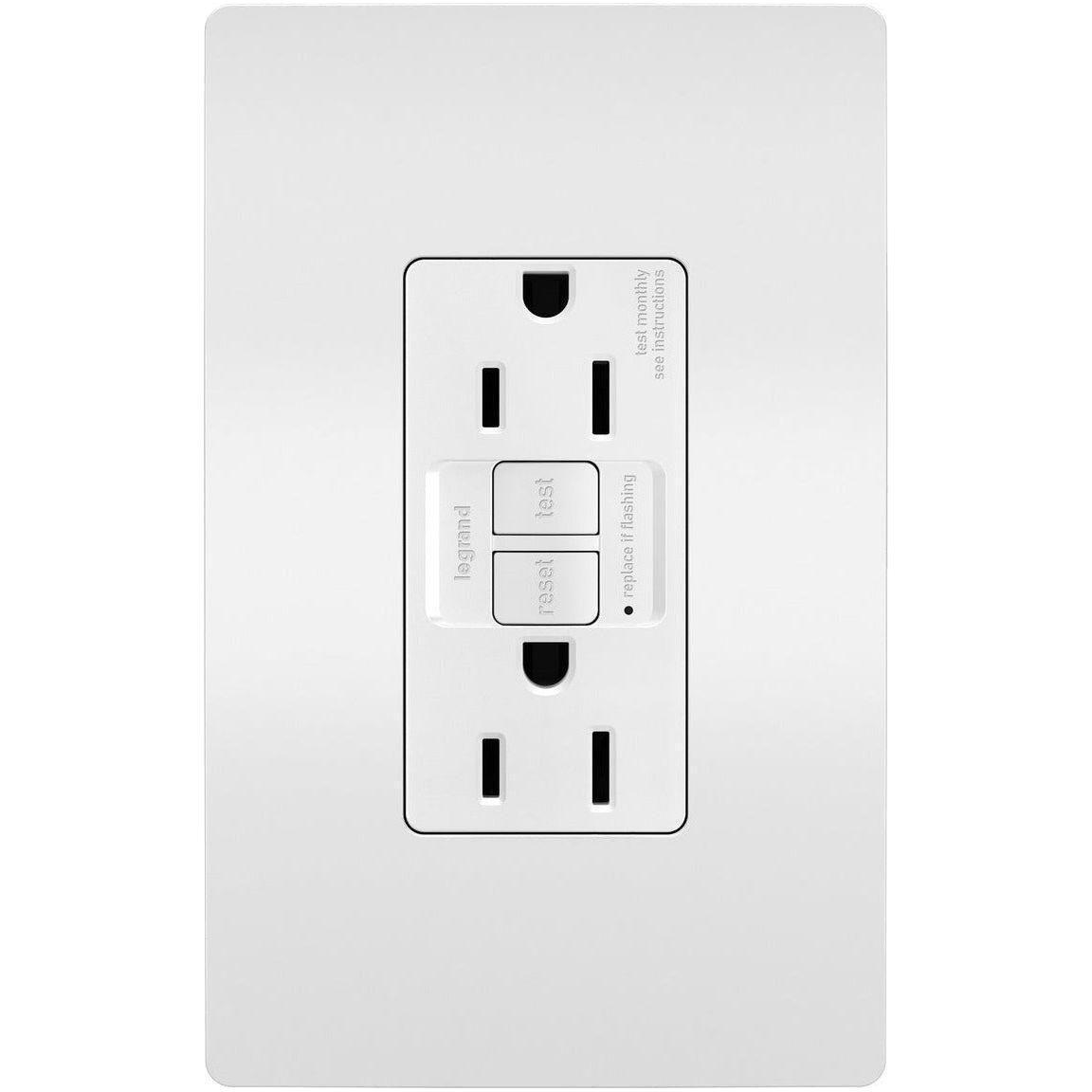 Legrand - radiant Spec-Grade 15A Tamper-Resistant Self-Test GFCI Receptacle - Lights Canada