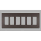 Legrand - radiant Six-Gang Screwless Wall Plate - Lights Canada