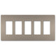 Legrand - radiant Five-Gang Screwless Wall Plate - Lights Canada
