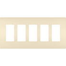 Legrand - radiant Five-Gang Screwless Wall Plate - Lights Canada
