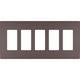 Legrand - radiant Five-Gang Screwless Wall Plate - Lights Canada