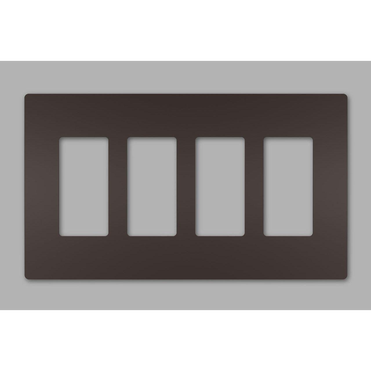 Legrand - radiant Four-Gang Screwless Wall Plate - Lights Canada