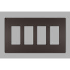 Legrand - radiant Four-Gang Screwless Wall Plate - Lights Canada