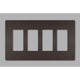 Legrand - radiant Four-Gang Screwless Wall Plate - Lights Canada