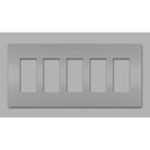 Legrand - radiant Five-Gang Screwless Wall Plate - Lights Canada