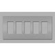 Legrand - radiant Five-Gang Screwless Wall Plate - Lights Canada