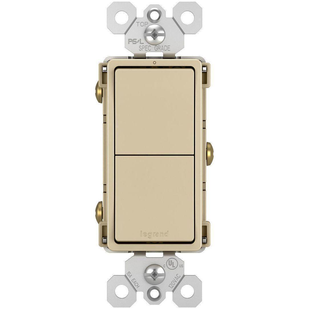 Legrand - radiant Two Single-Pole Switches - Lights Canada