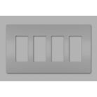 Legrand - radiant Four-Gang Screwless Wall Plate - Lights Canada