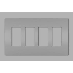 Legrand - radiant Four-Gang Screwless Wall Plate - Lights Canada