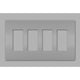 Legrand - radiant Four-Gang Screwless Wall Plate - Lights Canada
