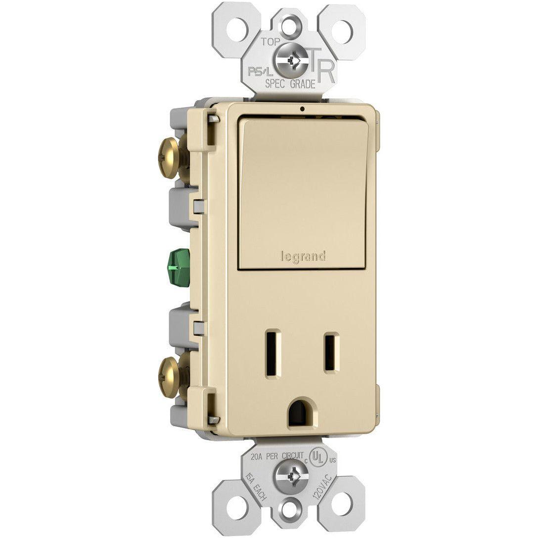 Legrand - radiant Single-Pole/3-Way Switch with 15A Tamper-Resistant Outlet - Lights Canada