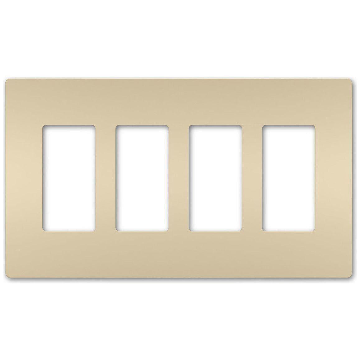 Legrand - radiant Four-Gang Screwless Wall Plate - Lights Canada