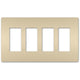 Legrand - radiant Four-Gang Screwless Wall Plate - Lights Canada