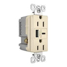 Legrand - radiant 15A Tamper-Resistant Ultra-Fast USB Type-A/C Outlet - Lights Canada