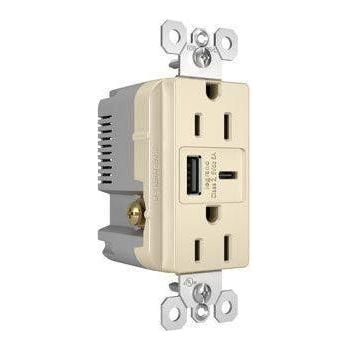 Legrand - radiant 15A Tamper-Resistant Ultra-Fast USB Type-A/C Outlet - Lights Canada