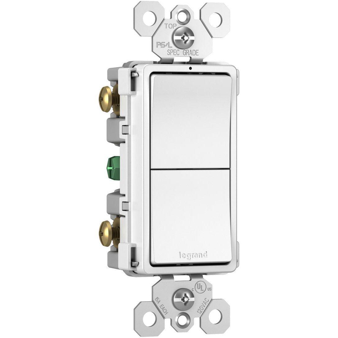 Legrand - radiant Two Single-Pole Switches - Lights Canada