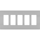 Legrand - radiant Five-Gang Screwless Wall Plate - Lights Canada
