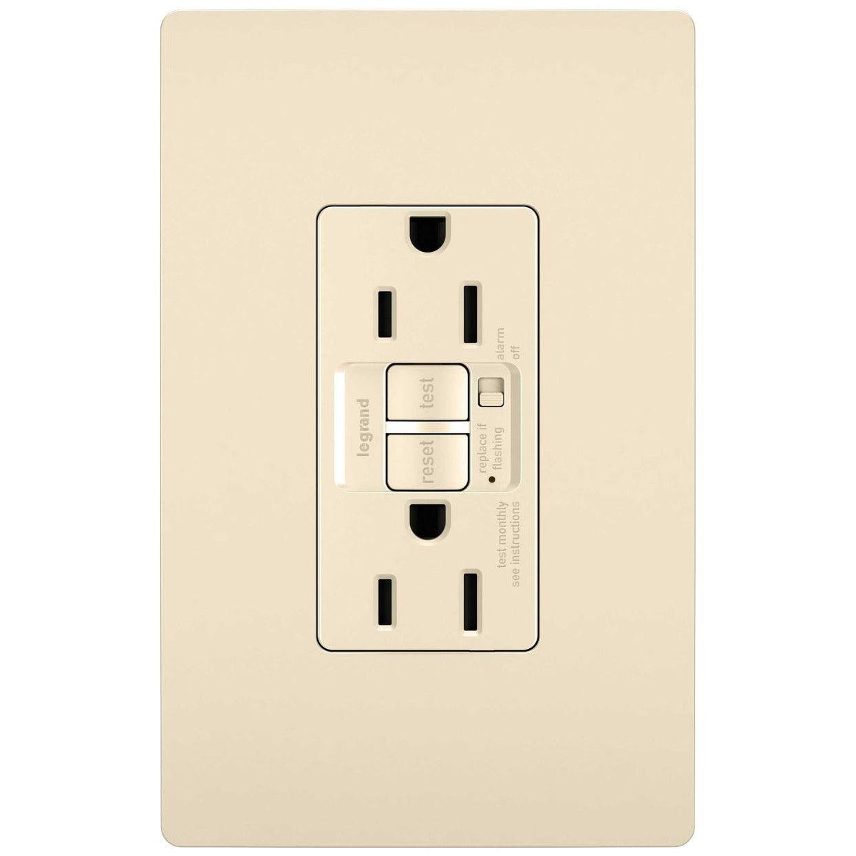 Legrand - radiant 15A Tamper-Resistant Self-Test GFCI Outlet with Audible Alarm - Lights Canada