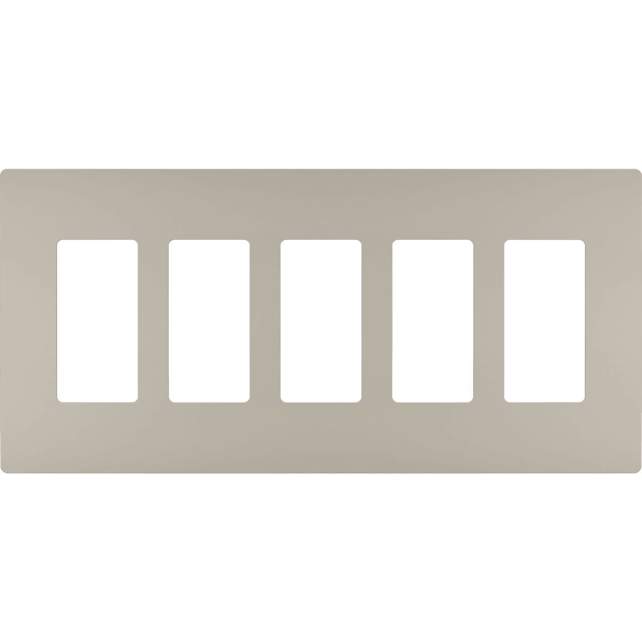 Legrand - radiant Five-Gang Screwless Wall Plate - Lights Canada