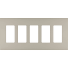 Legrand - radiant Five-Gang Screwless Wall Plate - Lights Canada
