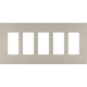 Legrand - radiant Five-Gang Screwless Wall Plate - Lights Canada