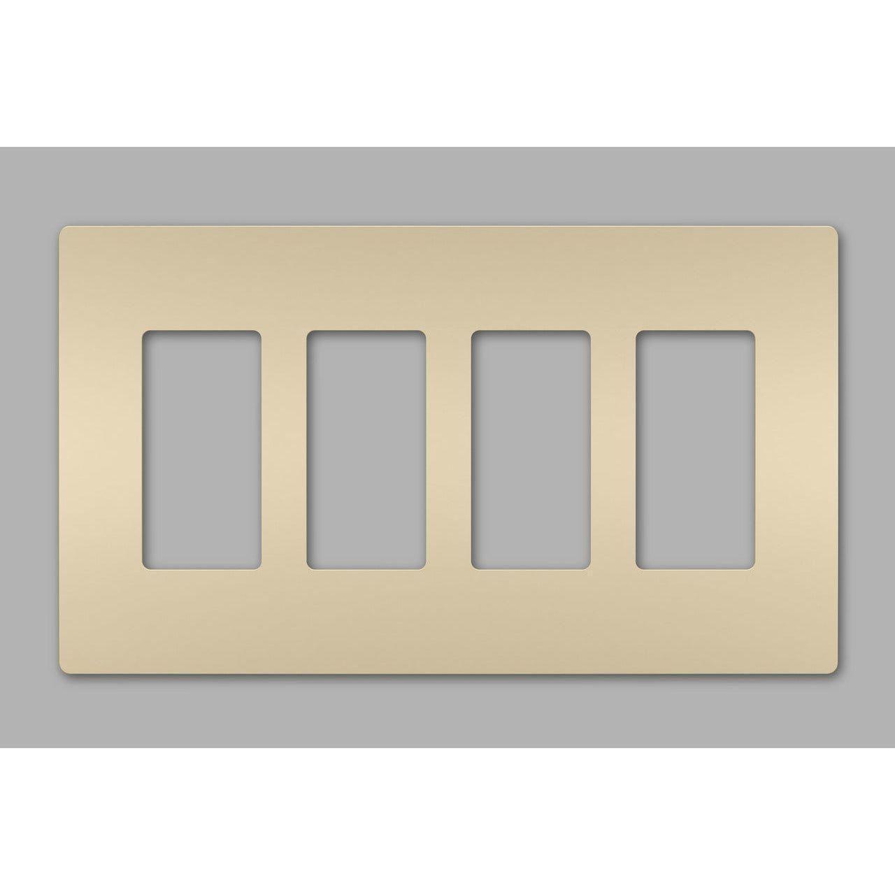 Legrand - radiant Four-Gang Screwless Wall Plate - Lights Canada