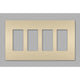 Legrand - radiant Four-Gang Screwless Wall Plate - Lights Canada