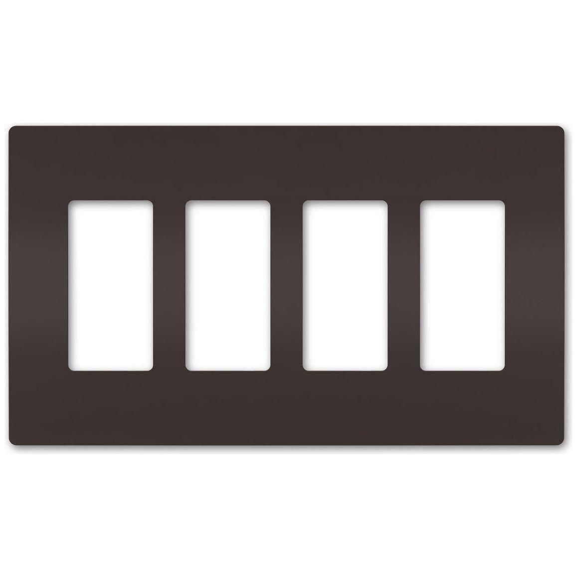 Legrand - radiant Four-Gang Screwless Wall Plate - Lights Canada