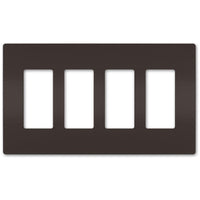 radiant Four-Gang Screwless Wall Plate