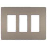 radiant Three-Gang Screwless Wall Plate