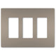 Legrand - radiant Three-Gang Screwless Wall Plate - Lights Canada