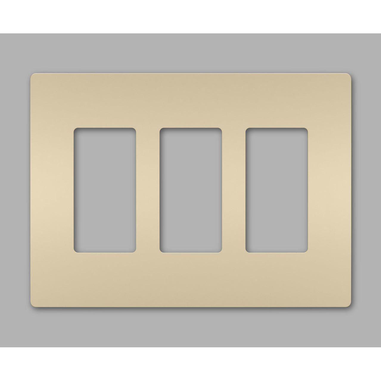 Legrand - radiant Three-Gang Screwless Wall Plate - Lights Canada
