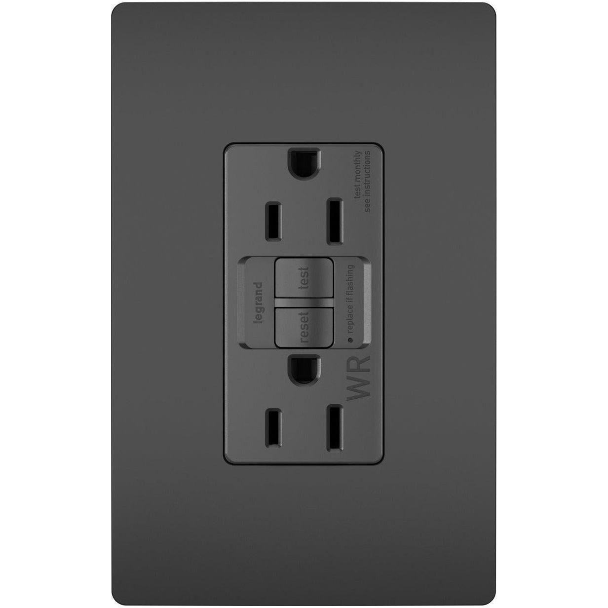Legrand - radiant Spec-Grade 15A Weather-Resistant Self-Test GFCI Receptacle - Lights Canada