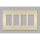 Legrand - radiant Four-Gang Screwless Wall Plate - Lights Canada