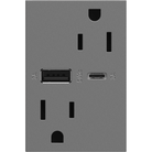 Legrand - Adorne 15A Tamper-Resistant Ultra-Fast USB Type A/C Outlet - Lights Canada